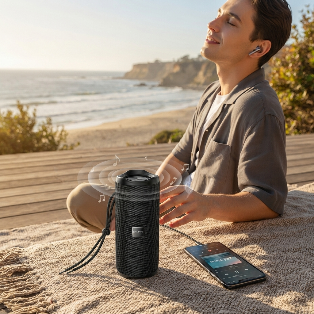 BOROFONE BR100 Bluetooth 6.0 Portable Wireless Speaker 10W Stereo FM Radio USB TF Card TWS Rechargeable 1200mAh