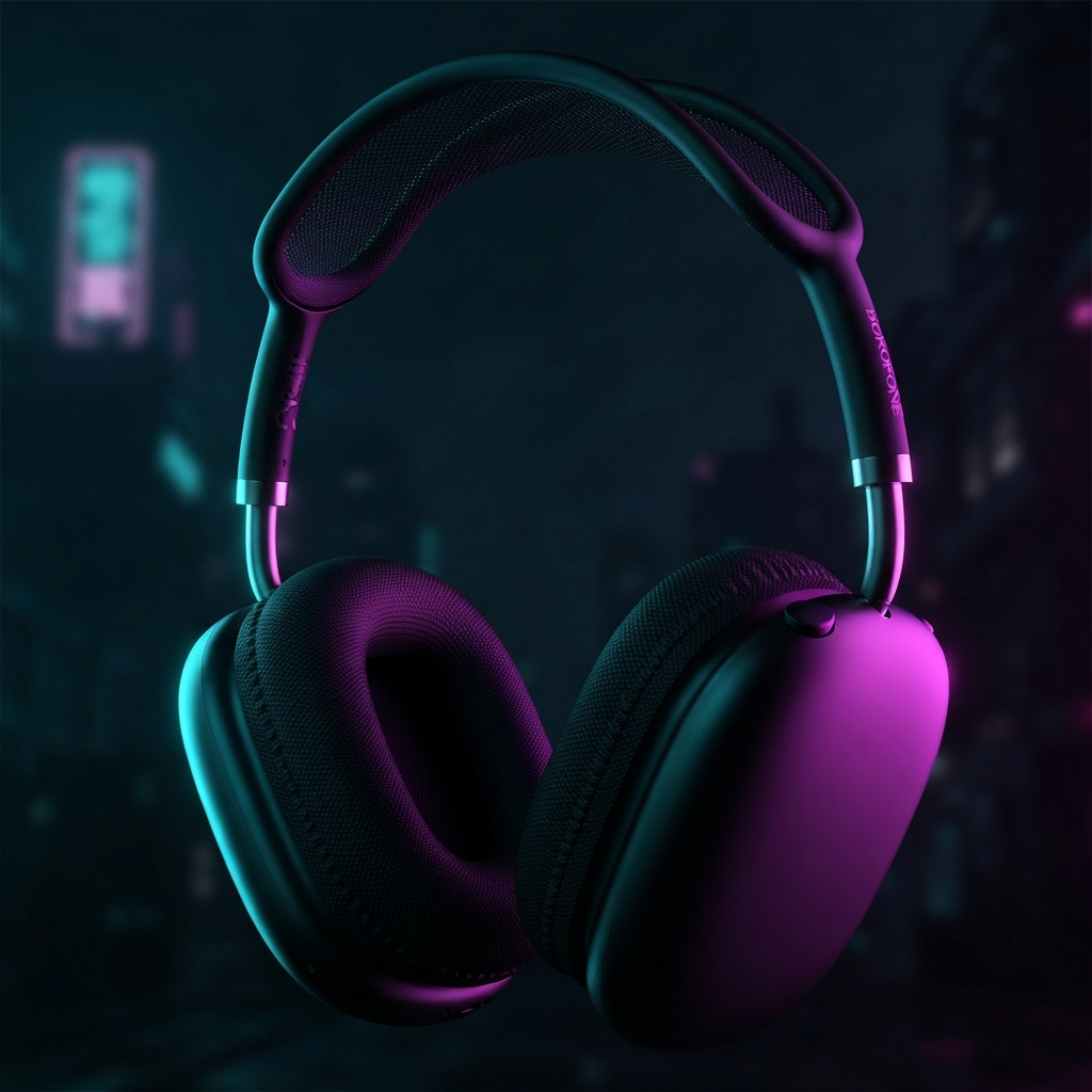 Borofone BO36 Tone Wireless Over-Ear Bluetooth Headphones |30H Playtime & Hi-Fi Audio [Perfect for Gifts] - Black