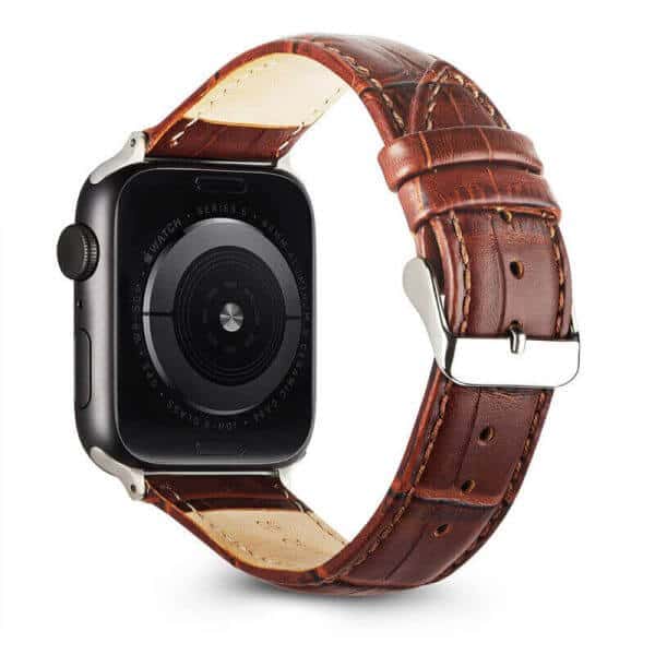 Genuine Leather Wristband For Apple Watch Series 8 7 SE 6 5 4 3 2 1 Ultra Replacement Wrist Band 38mm 40mm 41mm 42mm 44mm 45mm 49mm
