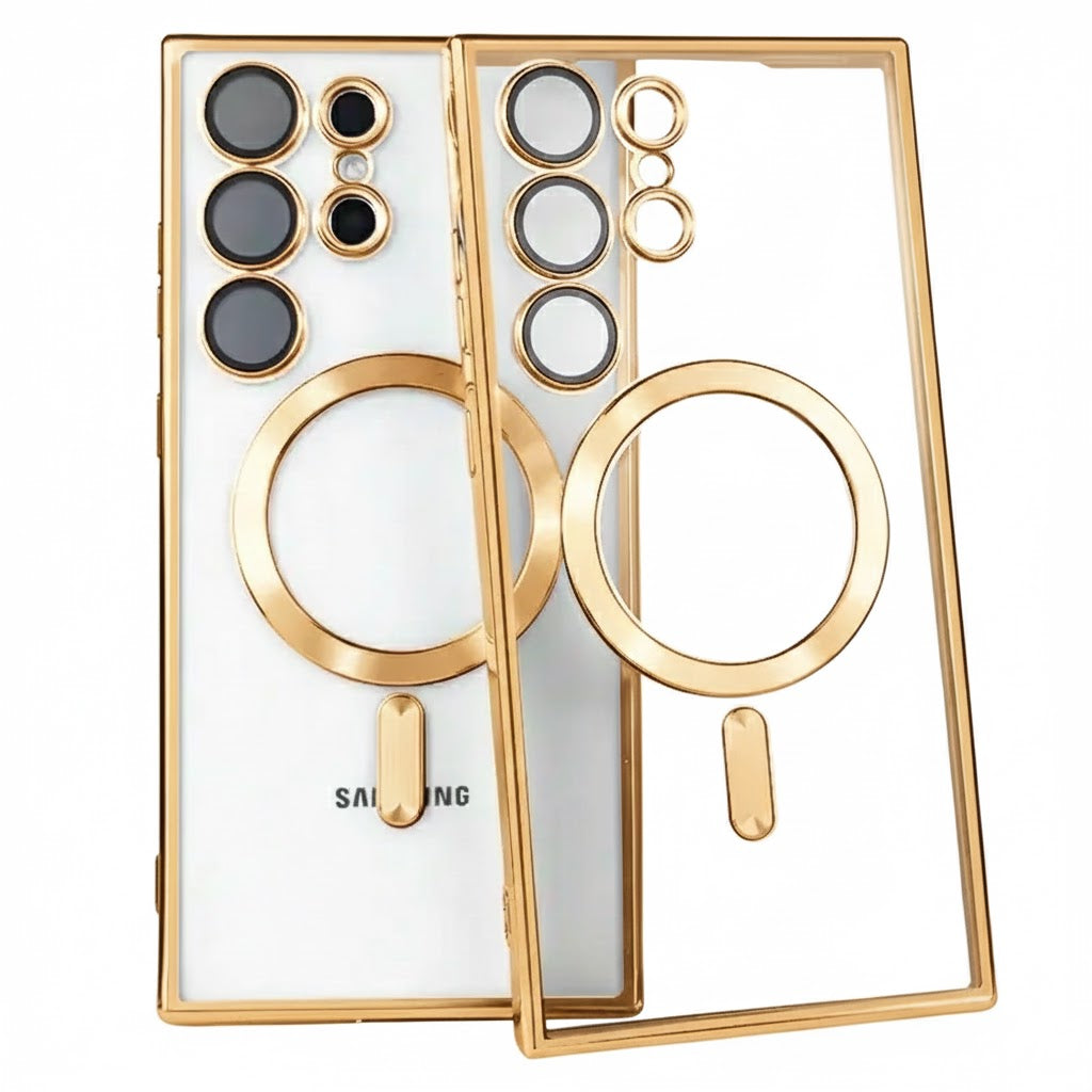 For Samsung Galaxy S23 | S23 FE | S23+ /S23 Plus | S23 Ultra MagSafe Magnetic Case with HaloLock Shockproof Scratch Resistant Back Clear Protective Cover