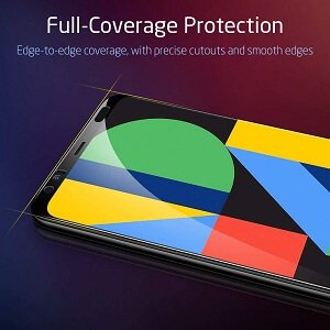 (2 Pack) Google Pixel 4 Black Full Cover Tempered Glass LCD Screen Protector Film Guard