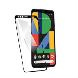 Google Pixel 4 Full Cover Coverage Tempered Glass LCD Screen Protector Film Guard ( Black)