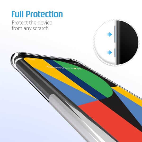 Google Pixel 4 XL Clear Case Shockproof Tough Hard Gel Clear Transparent Anti knock Air Cushion Case Cover