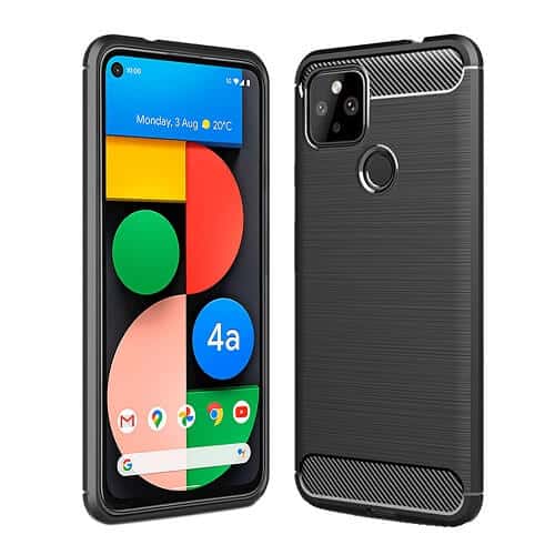 Google Pixel 4A 5G Shockproof Case Heavy Duty Rugged Anti Knock Cover (Black)
