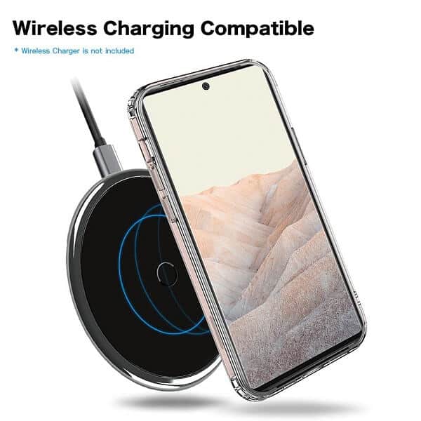 Google Pixel 6 Clear Case Slim With 4 Corners [Shock Absorption] Hard Back Soft Bumper Cover