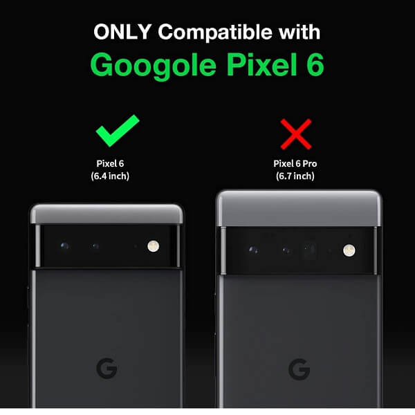 Google Pixel 6 Clear Case Slim With 4 Corners [Shock Absorption] Hard Back Soft Bumper Cover
