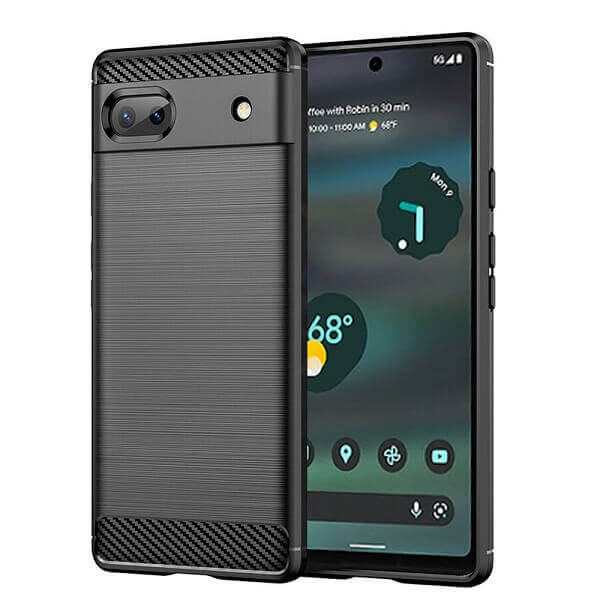 Google Pixel 6A Case Shockproof Heavy Duty Rugged Anti Knock Back Cover (Black)