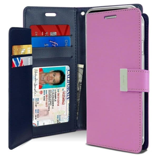 Goospery For Apple iPhone SE /7/8 Plus Rich Diary Wallet Flip Case Leather Card Slots Magnetic Cover