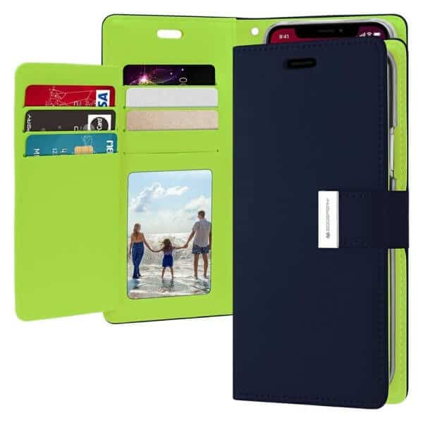 Goospery For Apple iPhone 11 /11 Pro / 11 Pro Max Rich Diary Wallet Flip Case Leather Card Slots Magnetic Cover