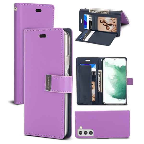 Goospery For Samsung Galaxy S22 | S22+ /S22 Plus | S22 Ultra Rich Diary Wallet Flip Case Leather Card Slots Magnetic Cover
