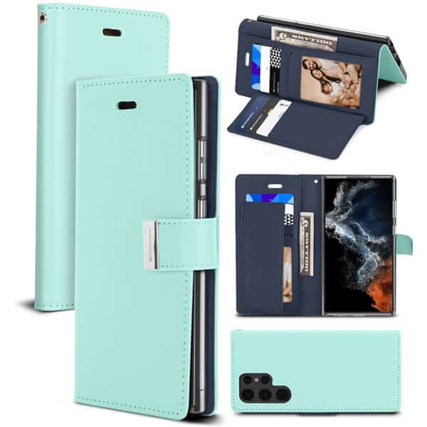 Goospery For Samsung Galaxy S22 | S22+ /S22 Plus | S22 Ultra Rich Diary Wallet Flip Case Leather Card Slots Magnetic Cover