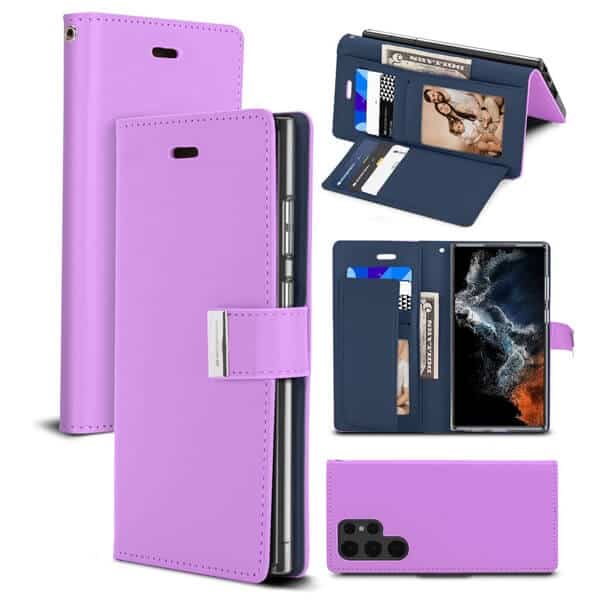 Goospery For Samsung Galaxy S22 | S22+ /S22 Plus | S22 Ultra Rich Diary Wallet Flip Case Leather Card Slots Magnetic Cover
