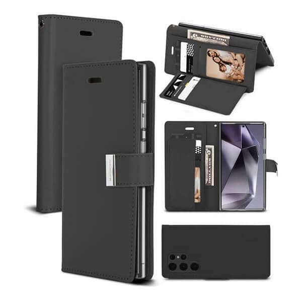 Goospery Samsung Galaxy S24, S24+ /S24 Plus & S24 Ultra Rich Diary Wallet Flip Case Leather Card Slots Magnetic Cover