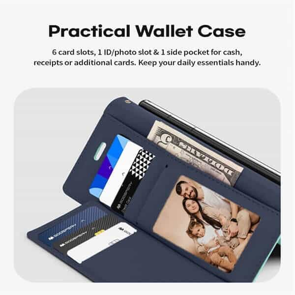 Goospery Samsung Galaxy S24, S24+ S24 Plus & S24 Ultra Rich Diary Wallet Flip Case Leather Card Slots Magnetic Cover