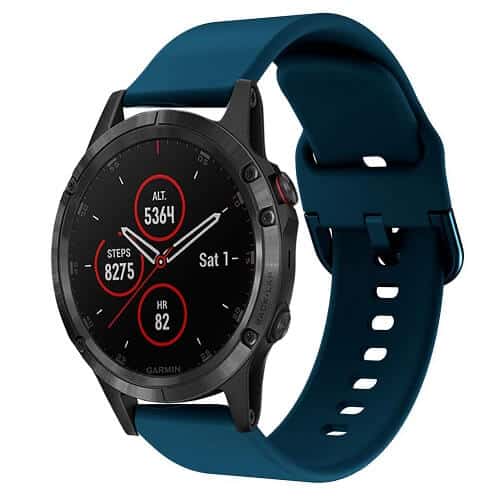 Garmin Forerunner 645 Music Silicone Wristband Adjustable Silicone Rubber Watch Band Kit (Green)