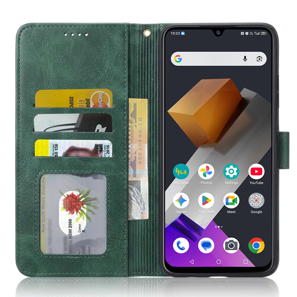 For Optus X Total 2 Wallet Leather Case Flip Leather Magnetic Stand Cover