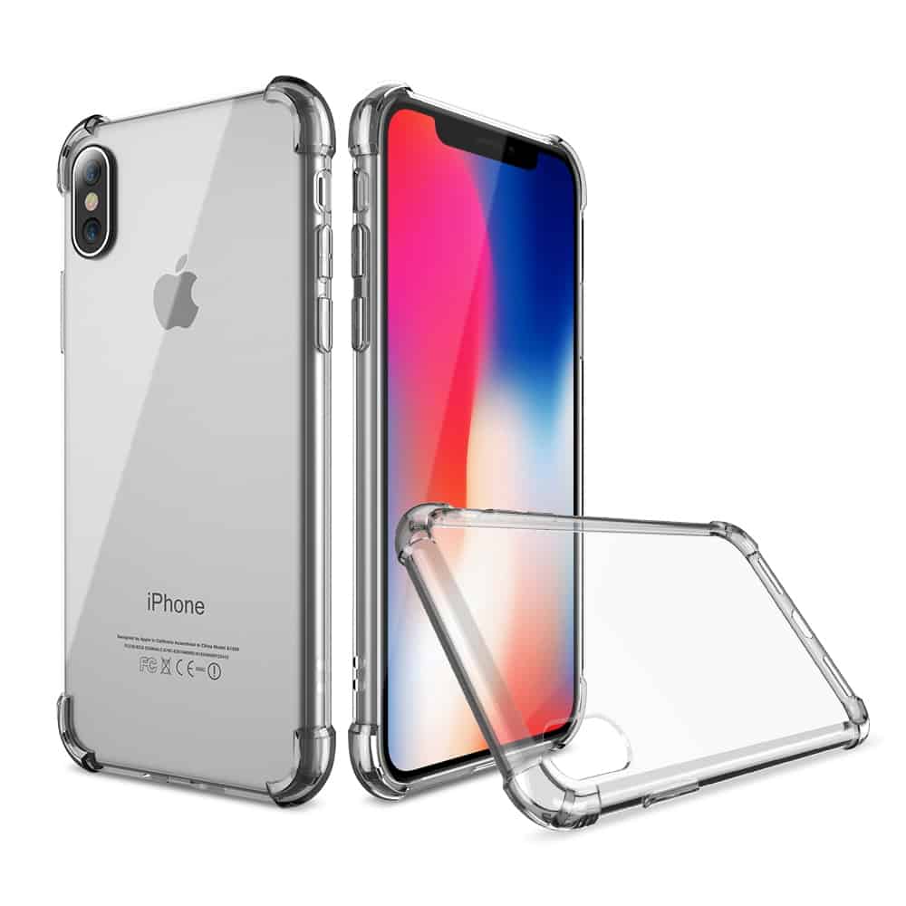 For Apple iPhone X / XS / XS Max / XR SupRShield Crystal Clear Transparent Heavy Duty Transparent TPU Bumper Shockproof Case Cover