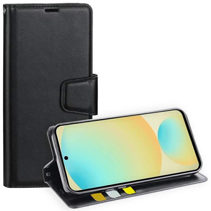 Hanman For Samsung Galaxy S24, S24+ S24 Plus,S24 FE & S24 Ultra Wallet Leather Flip Shockproof Cover