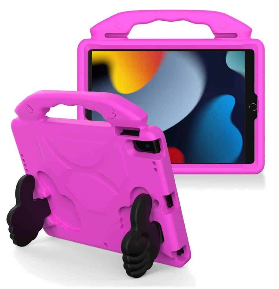 For Apple iPad 9th /8th /7th Gen 10.2 inch Thumbs UP Kids Lightweight Convertible Handle Protective Shockproof Case Cover