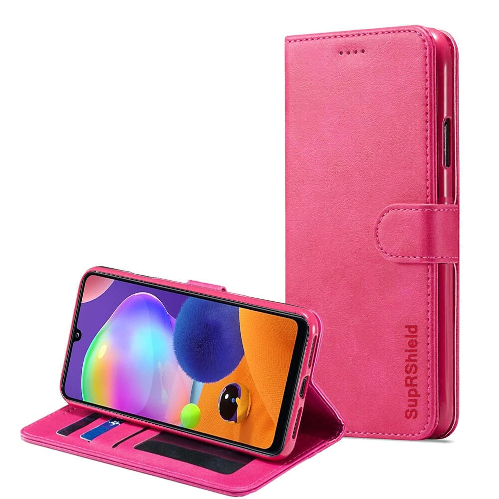 For Samsung Galaxy A31 Wallet Case Leather Card Pocket Flip Shockproof Magnetic Cover
