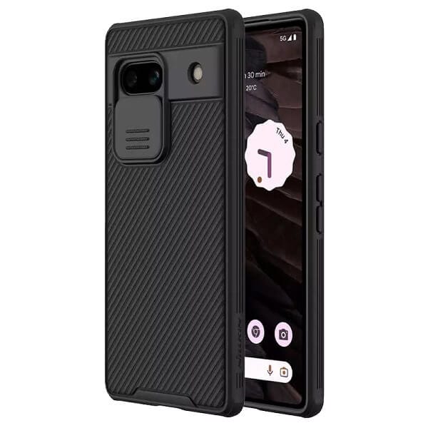 Nillkin For Google Pixel 7A CamShield Series Shockproof Heavy Duty Protective Case With Slide Camera Cover - Black