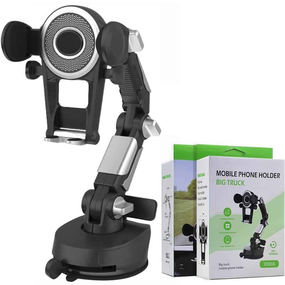 For Truck /Car Telescopic Rotatable Cell Phone Mount Holder With Long Arm For Dashboard /Windshield