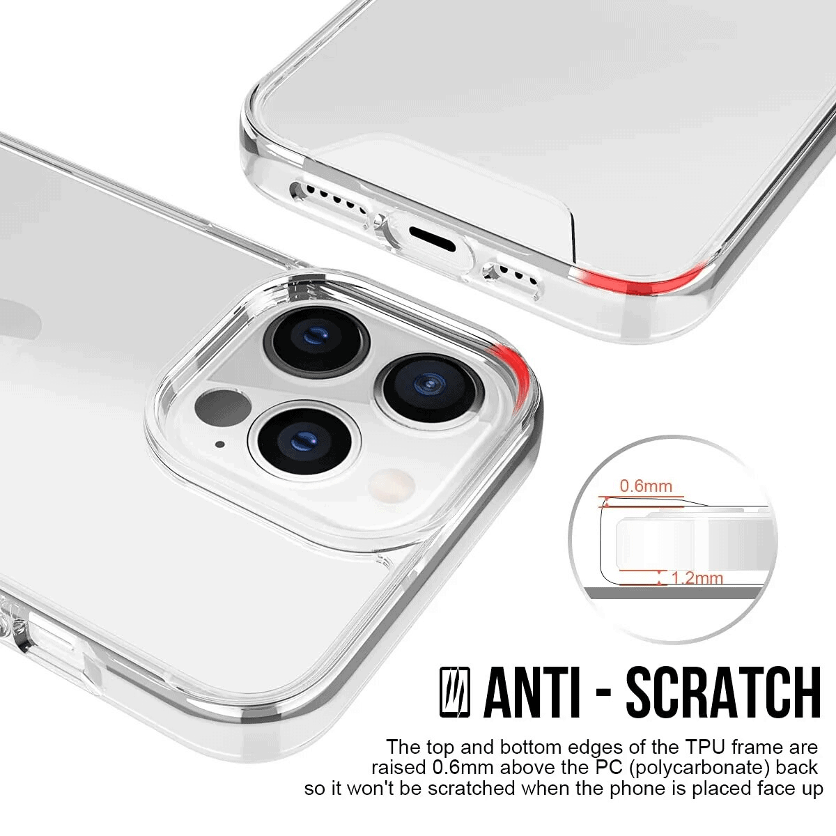 Space Clear Case For Apple iPhone 15 Pro Max 15 Plus Anti-Shock Clear Hard Transparent Shockproof Cover