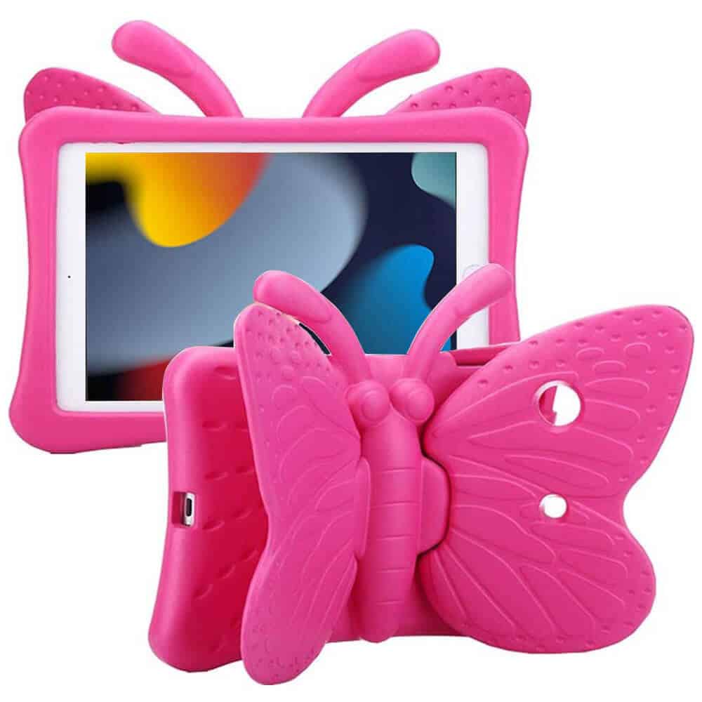 For Apple iPad 10.2 inch 9th/8th/7th Gen /Pro 10.5/Air 3 Kids Case, Butterfly Shockproof Handle Eva Stand Protective Shockproof Cover
