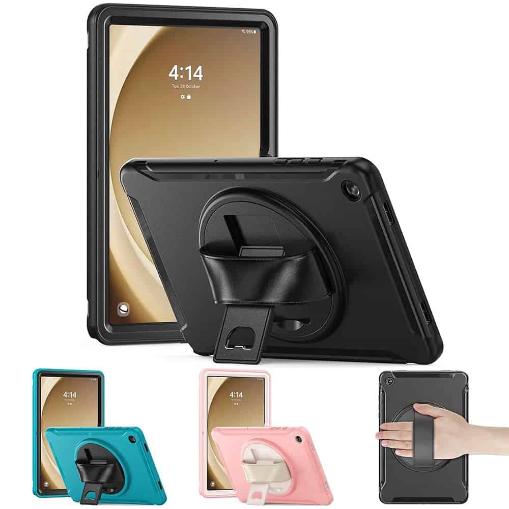 Galaxy Tab A9 Plus Leather Hand Starap Case