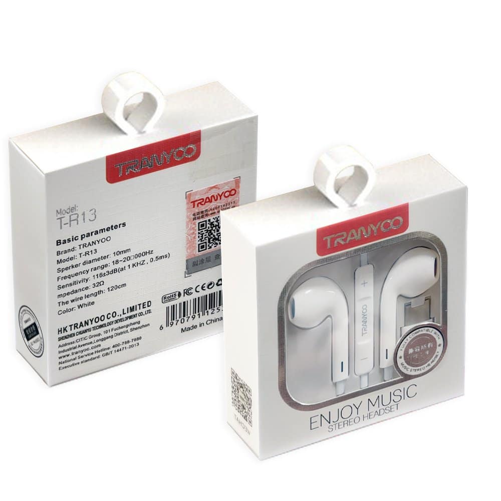 Tranyoo T-R13 USB Type C Headphones Earbuds with Microphone for Samsung Galaxy, Google Pixel, Nokia, Oppo, Motorola, OnePlus, iPad Pro