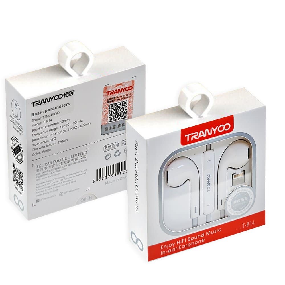 With Lightning Connector Wired Headphones Earphones Earbuds Headsets For iPhone/iPad/iPod 14/13/12/11/XR/XS/X/8 (Built-in Microphone & Volume Control)