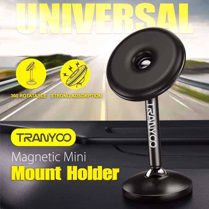 Tranyoo 360 Degree Rotating Strong Magnetic Suction Car Dashboard/Desktop Mobile Phone Holder For iPhone/Samsung/Google/Oppo/Nokia/Xiaomi/TCL/Vivo