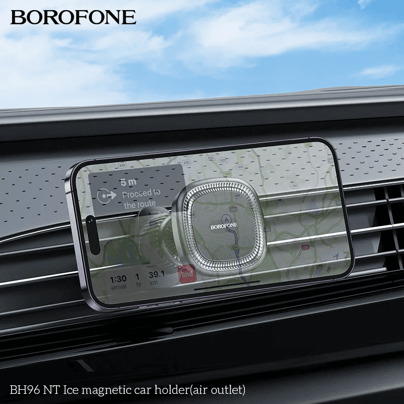 BOROFONE BH96 NT 360-degree Rotating Air Outlet Magnetic Air Vent Car Mobile Phone Holder for 4.5-7 inch iPhone Samsung Google Nokia Oppo Motorola