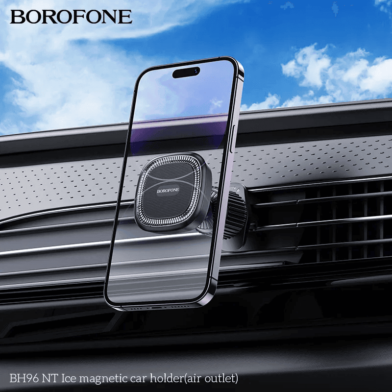 BOROFONE BH96 NT 360-degree Rotating Air Outlet Magnetic Air Vent Car Mobile Phone Holder for 4.5-7 inch iPhone Samsung Google Nokia Oppo Motorola