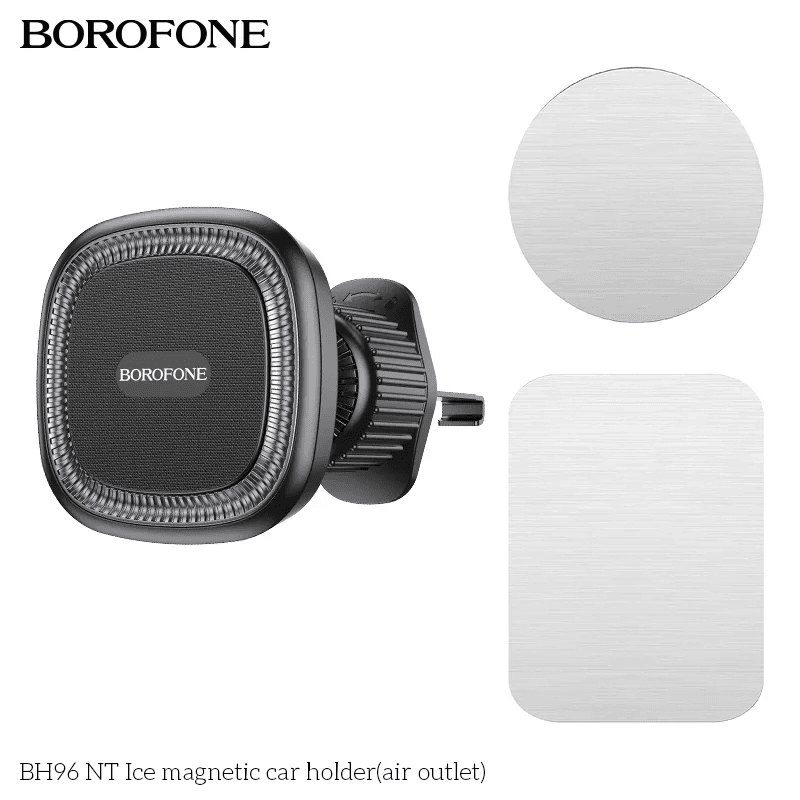 BOROFONE BH96 NT 360-degree Rotating Air Outlet Magnetic Air Vent Car Mobile Phone Holder for 4.5-7 inch iPhone Samsung Google Nokia Oppo Motorola