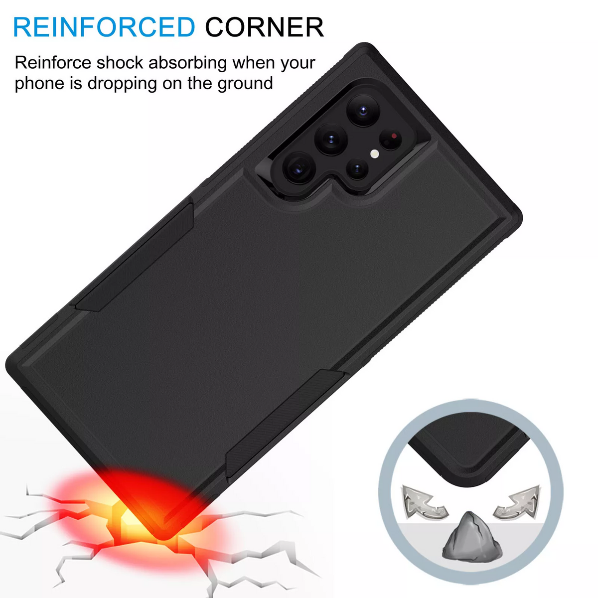 For Samsung Galaxy S25|S25+Plus/S24/S24+Plus Ultra 3in1 Case Drop Resistant Defender Tradies Hybrid Heavy Duty Rugged Shockproof Tough Cover