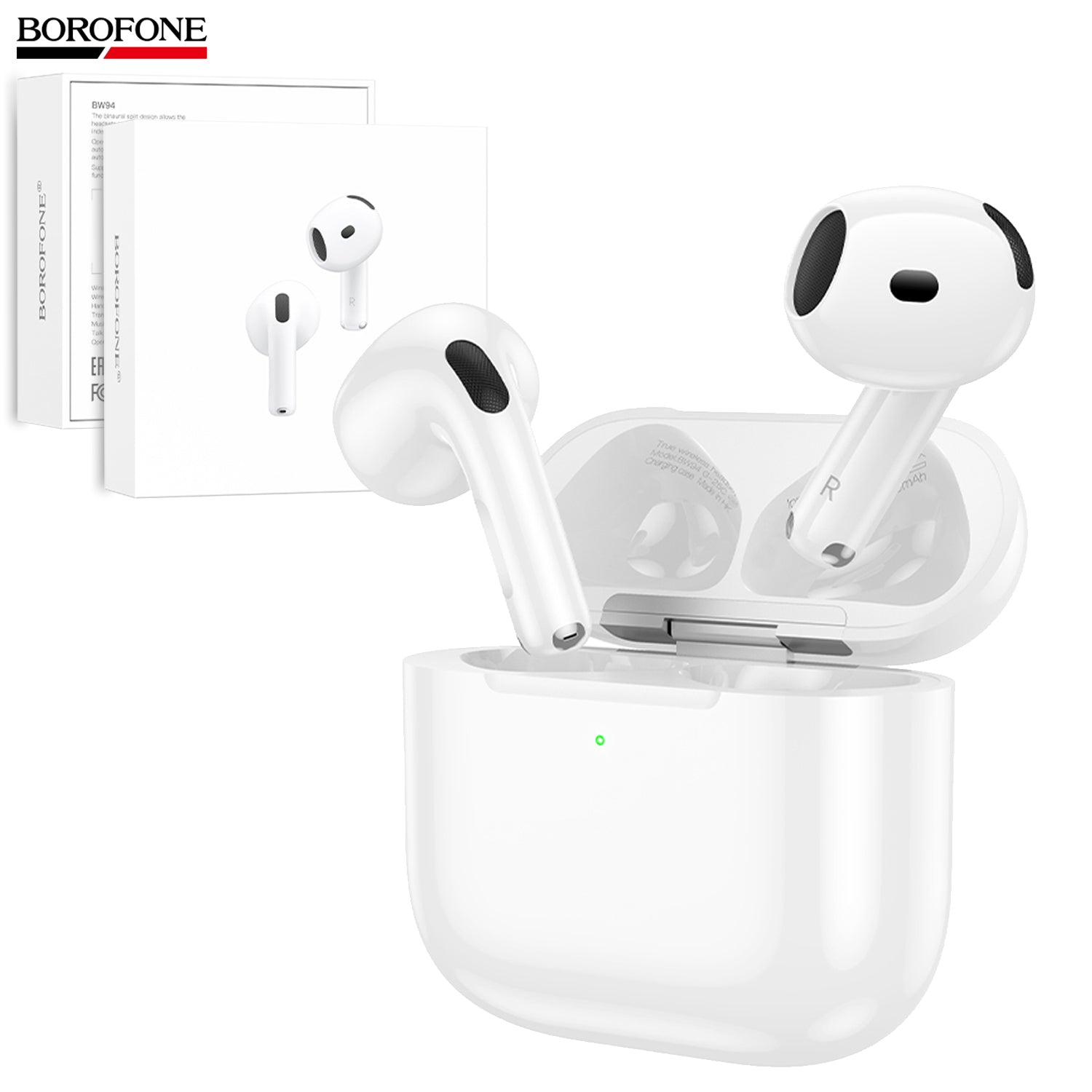 Borofone BW94 TWS True Wireless Stereo Headset Bluetooth Headphones With Microphone Earbuds Sports Headset