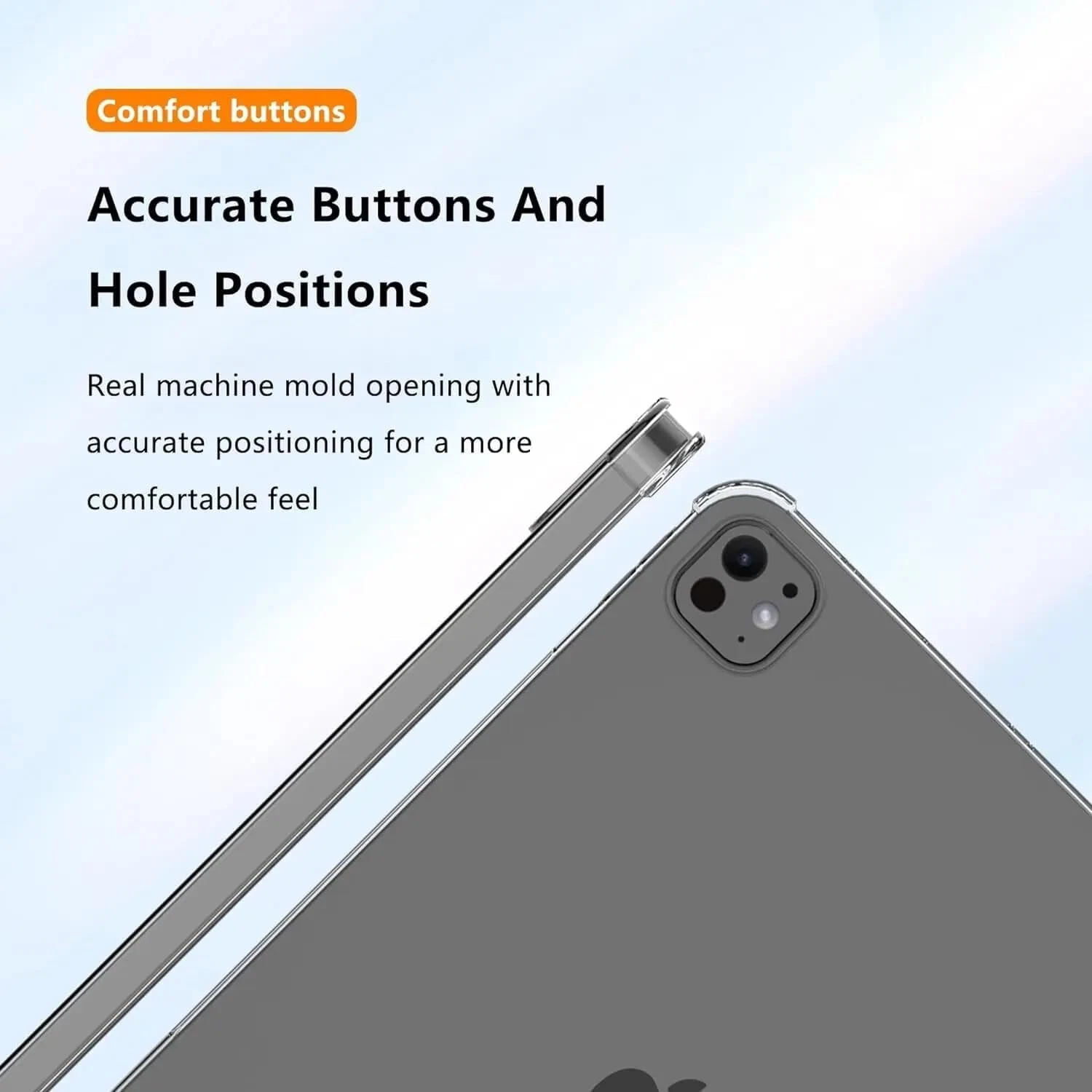 Apple iPad 9th /8th /7th Gen 10.2 inch 2021 /2020 /2019 Clear Case Shockproof Heavy Duty Gel Clear Air Cushion Cover