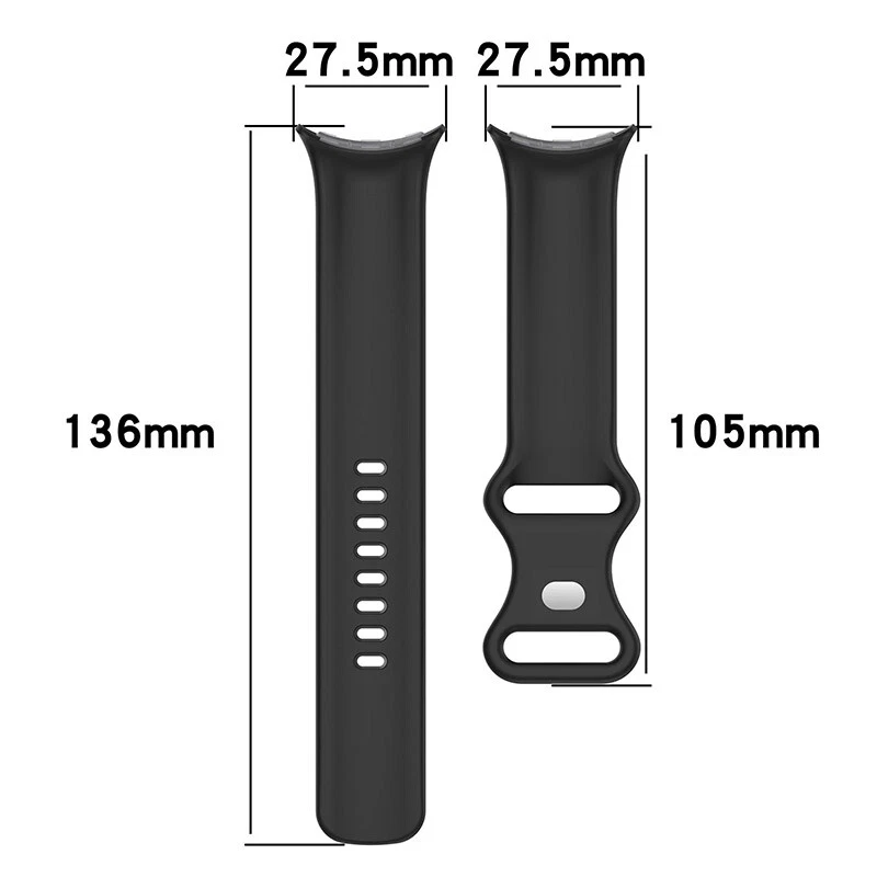 For Google pixel Watch 4 41 MM/45 MM Band Silicone Wristband Adjustable Silicone Rubber Watch Band Kit