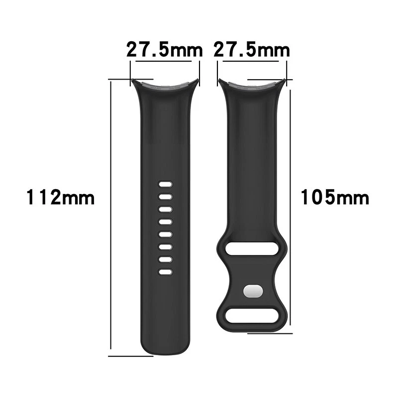 For Google pixel Watch 4 41 MM/45 MM Band Silicone Wristband Adjustable Silicone Rubber Watch Band Kit