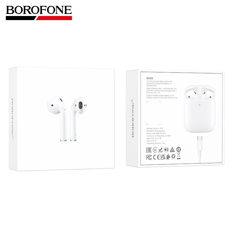 Borofone BW89 Bluetooth 5.4 True Wireless Stereo Earbuds Headset