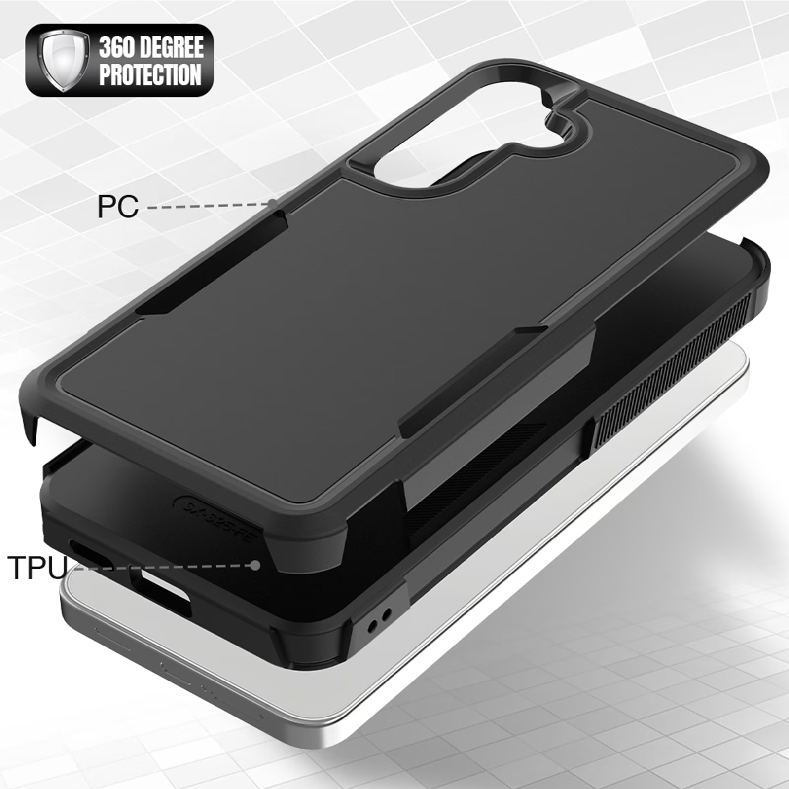 For Samsung Galaxy A05S A15/A16/A17/A25/A26 A35 A55 A57 5G 3in1 Case Drop Resistant Defender Tradies Heavy Duty Rugged Shockproof Cover