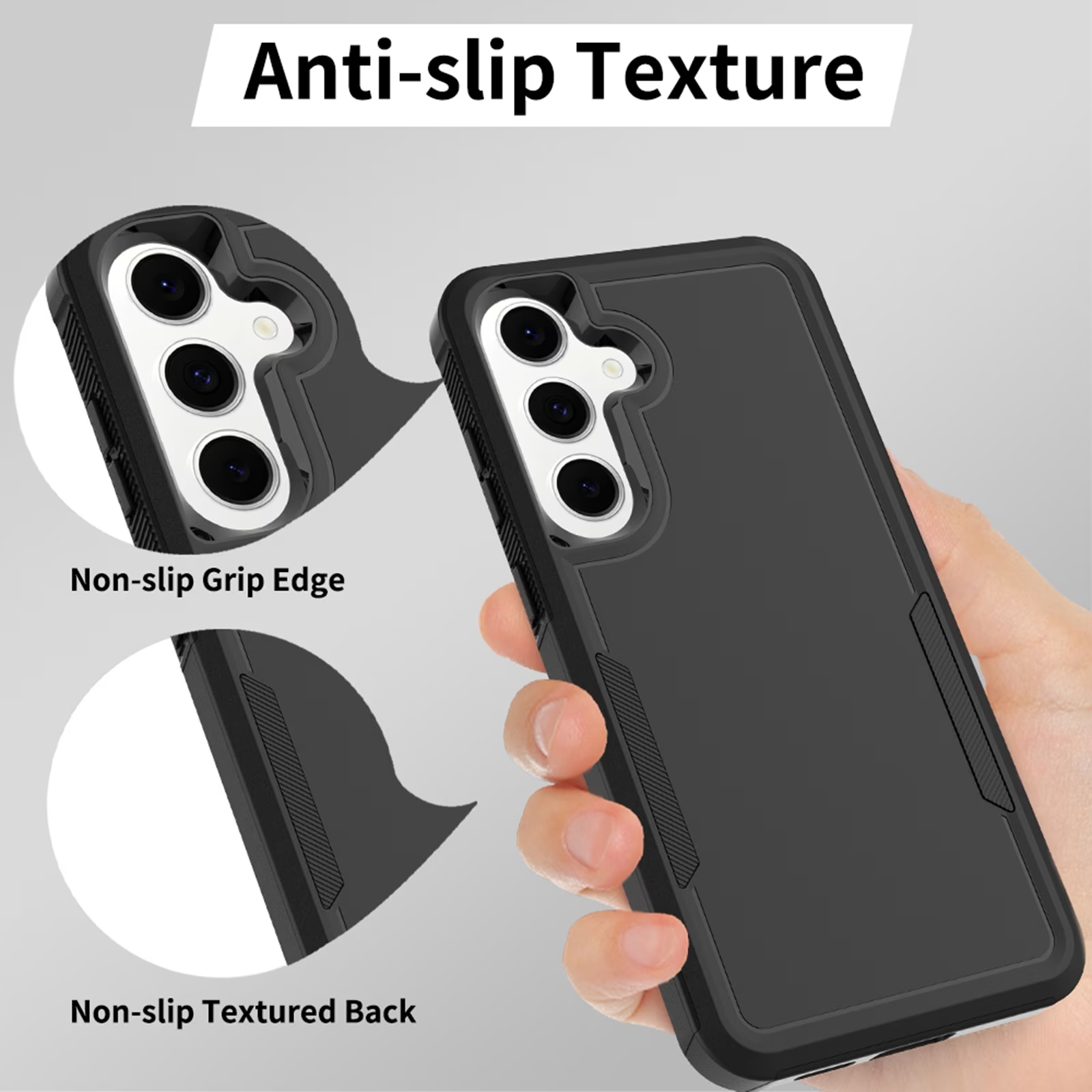 For Samsung Galaxy A05S A15/A16/A17/A25/A26 A35 A55 A57 5G 3in1 Case Drop Resistant Defender Tradies Heavy Duty Rugged Shockproof Cover