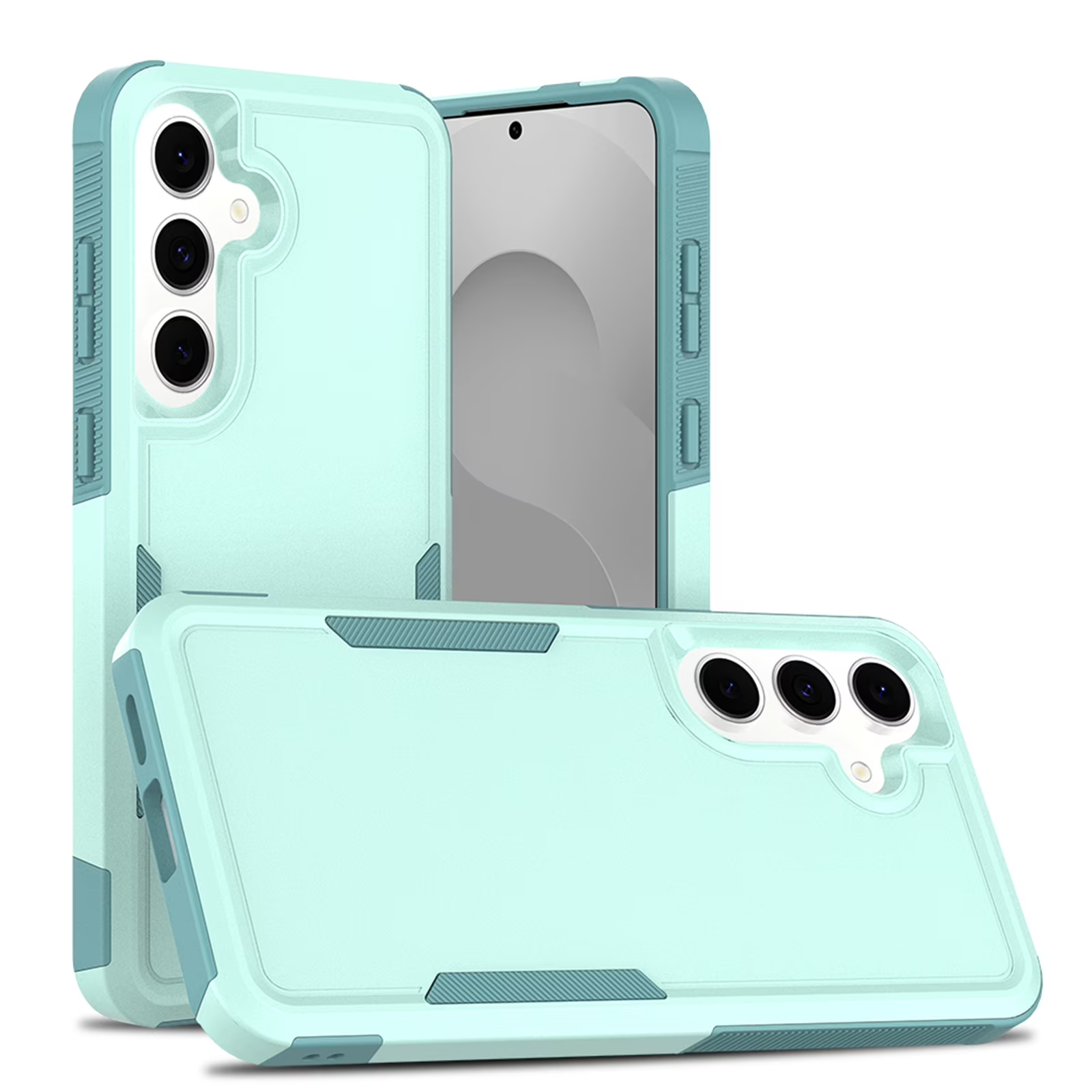 For Samsung Galaxy A05S A15/A16/A17/A25/A26 A35 A55 A57 5G 3in1 Case Drop Resistant Defender Tradies Heavy Duty Rugged Shockproof Cover