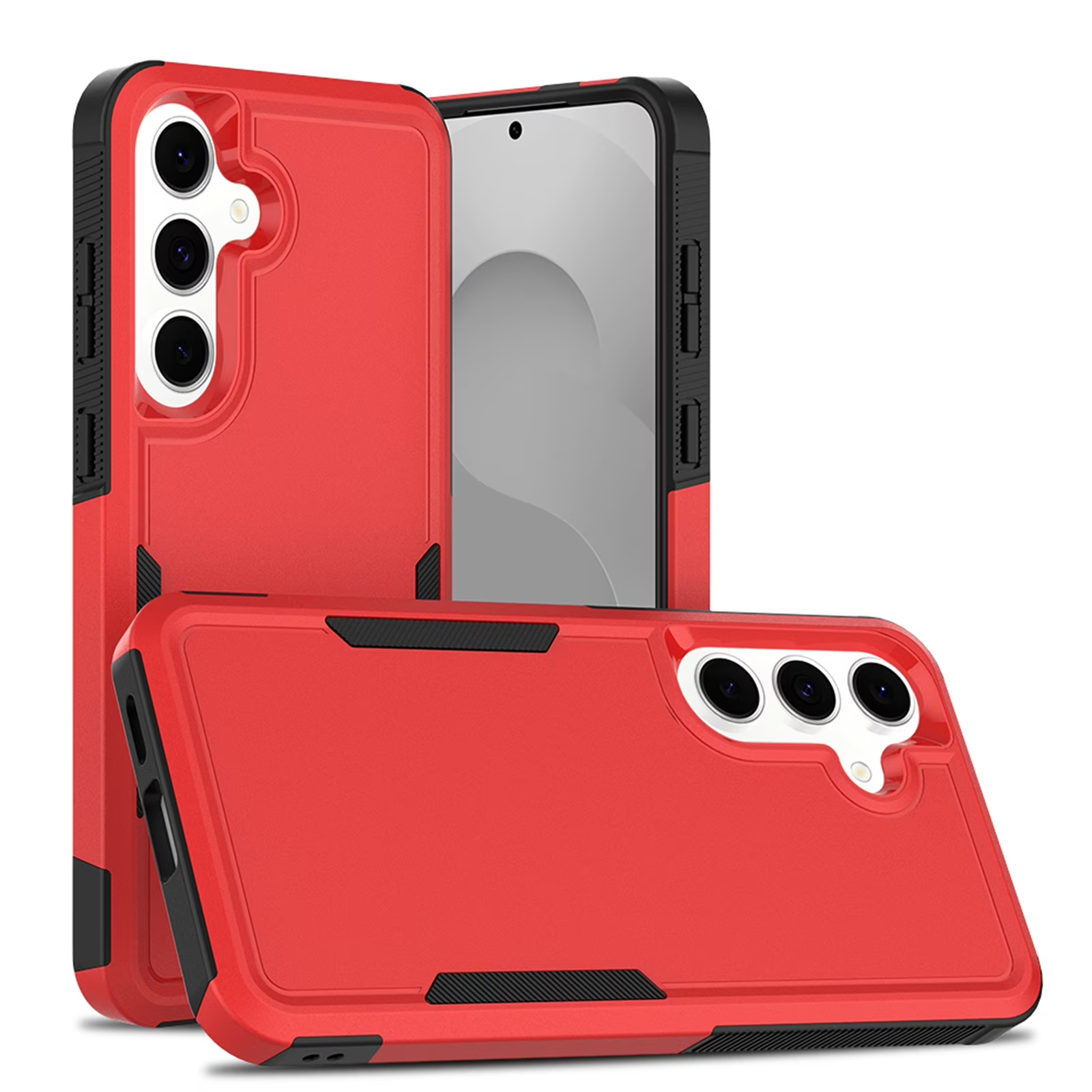 For Samsung Galaxy A05S A15/A16/A17/A25/A26 A35 A55 A57 5G 3in1 Case Drop Resistant Defender Tradies Heavy Duty Rugged Shockproof Cover