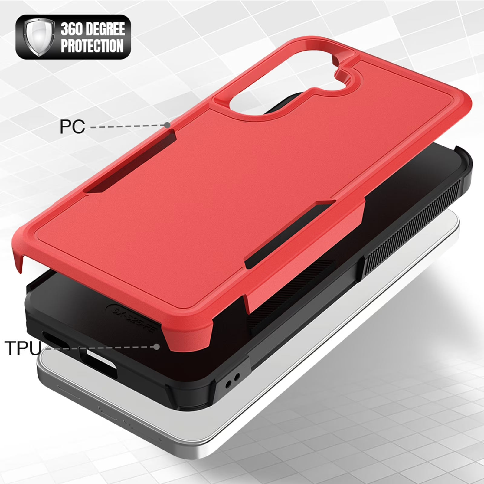 For Samsung Galaxy A05S A15/A16/A17/A25/A26 A35 A55 A57 5G 3in1 Case Drop Resistant Defender Tradies Heavy Duty Rugged Shockproof Cover