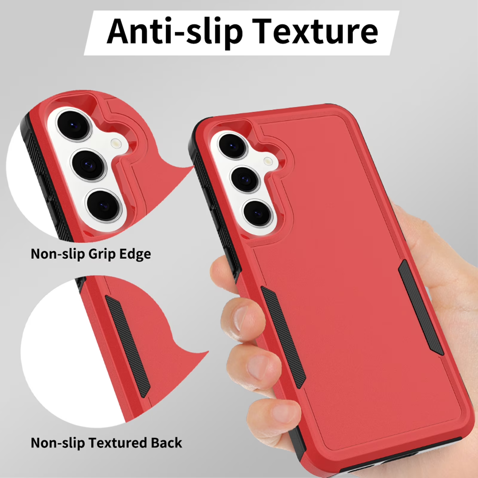For Samsung Galaxy A05S A15/A16/A17/A25/A26 A35 A55 A57 5G 3in1 Case Drop Resistant Defender Tradies Heavy Duty Rugged Shockproof Cover