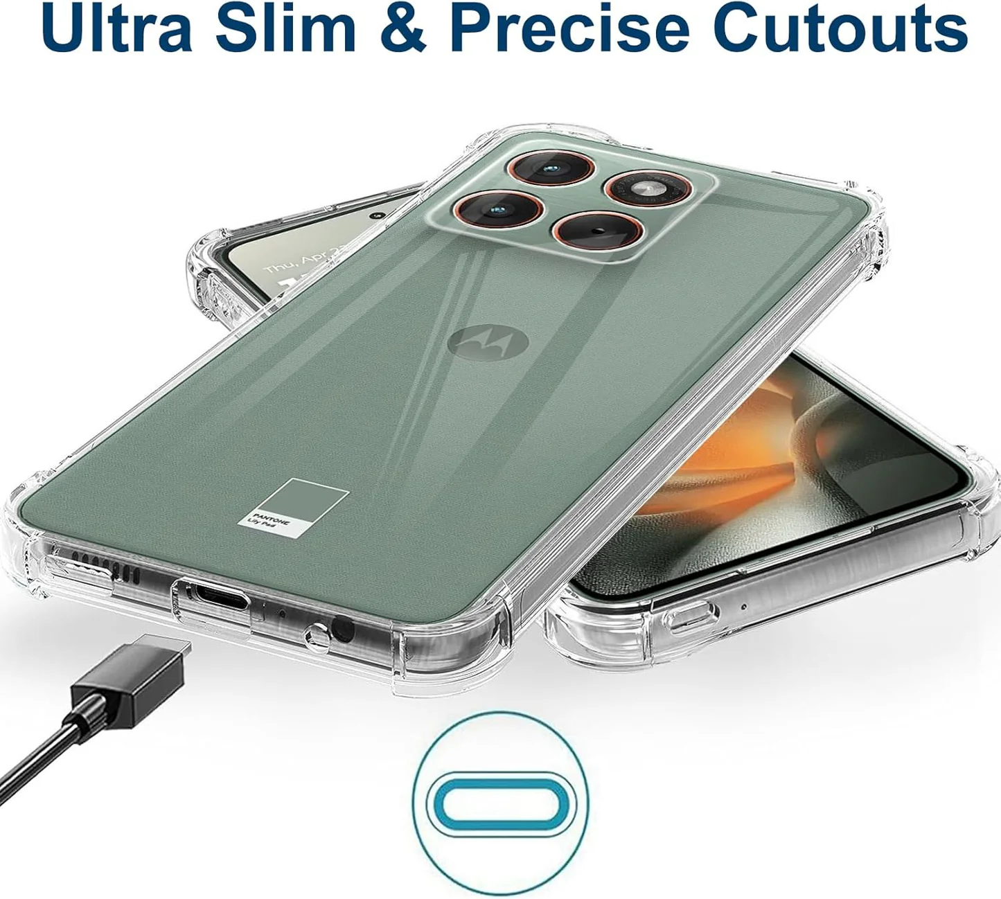 For Motorola Moto Edge 70 5G | Edge 70 Fusion SupRShield Clear Case Shockproof Heavy Duty Gel Air Cushion Cover