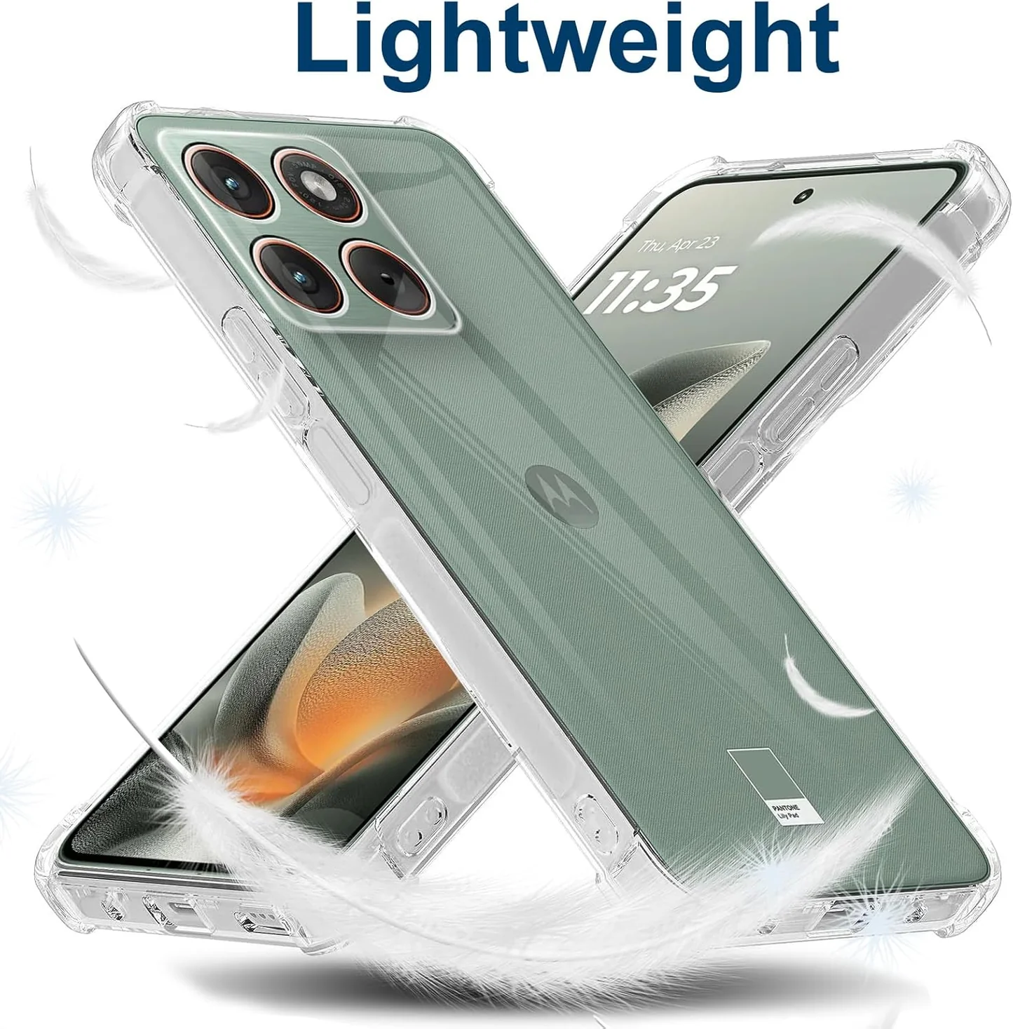 For Motorola Moto Edge 70 5G | Edge 70 Fusion SupRShield Clear Case Shockproof Heavy Duty Gel Air Cushion Cover