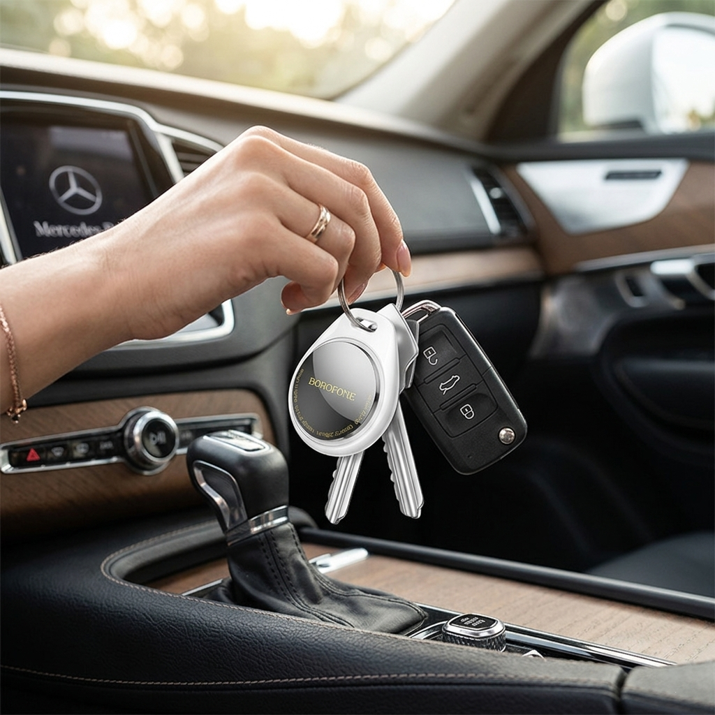 Borofone BC110 Smart GPS Tracker Smart Finder Tag | Works with iOS & Android Devices